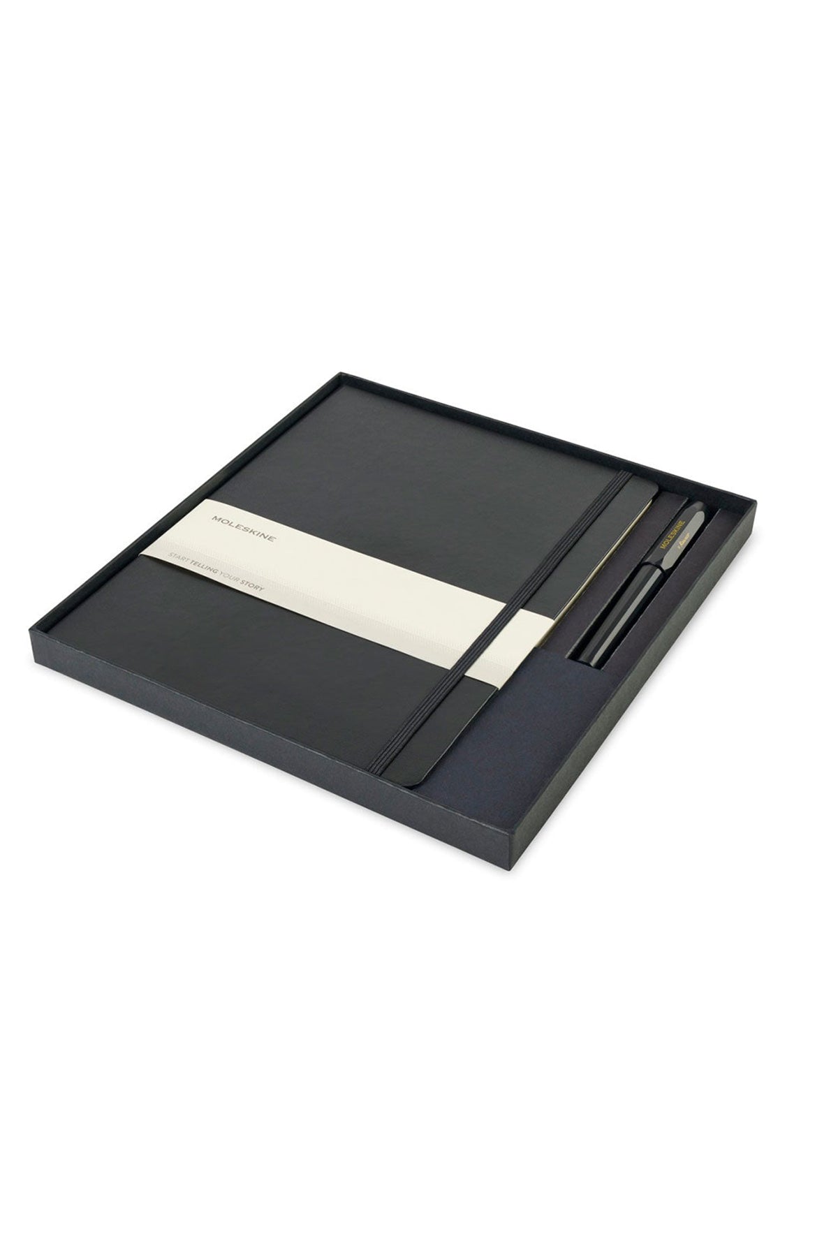Moleskine X-Large Notebook and Kaweco Pen Custom Gift Set, Black