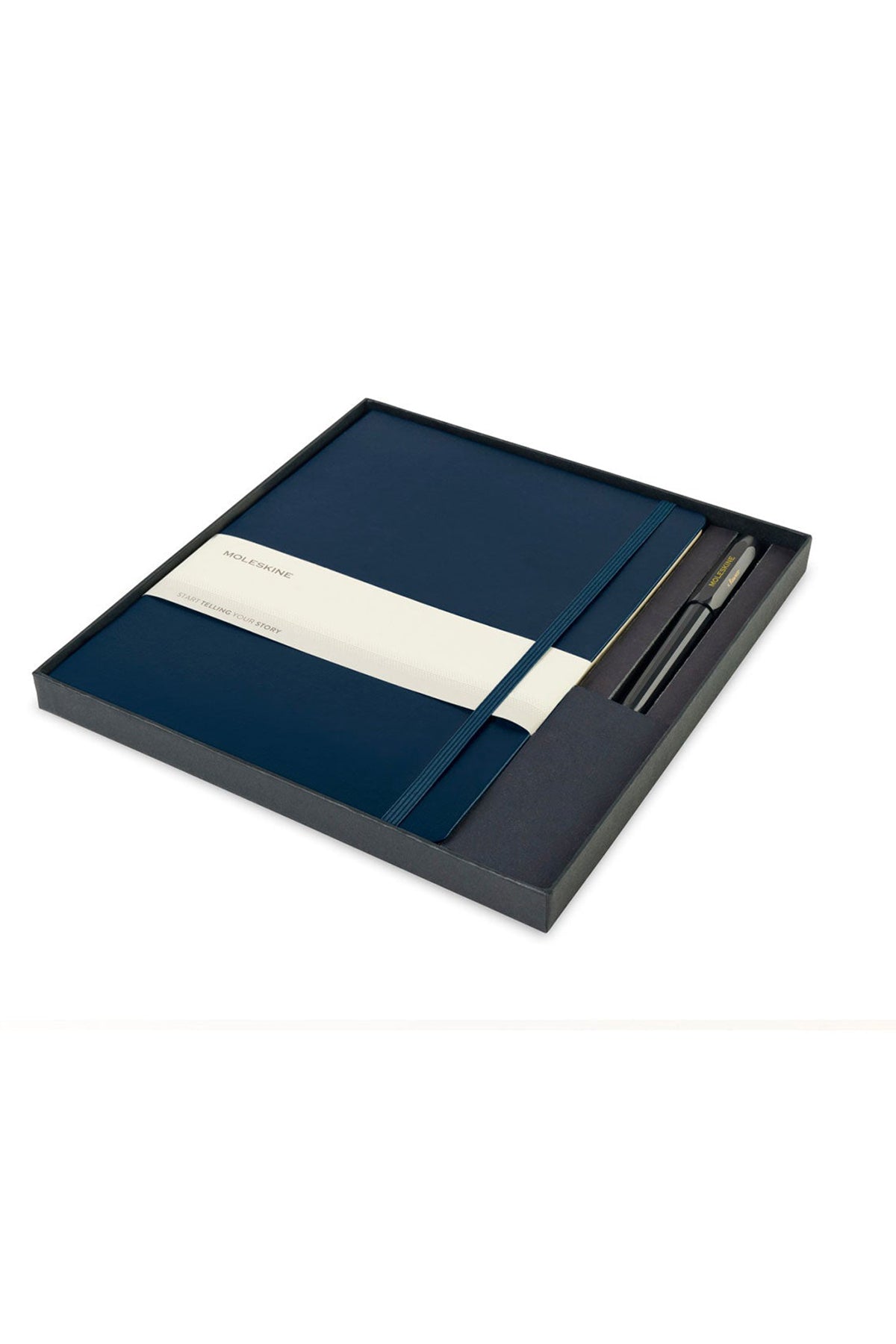 Moleskine X-Large Notebook and Kaweco Pen Custom Gift Set, Sapphire Blue