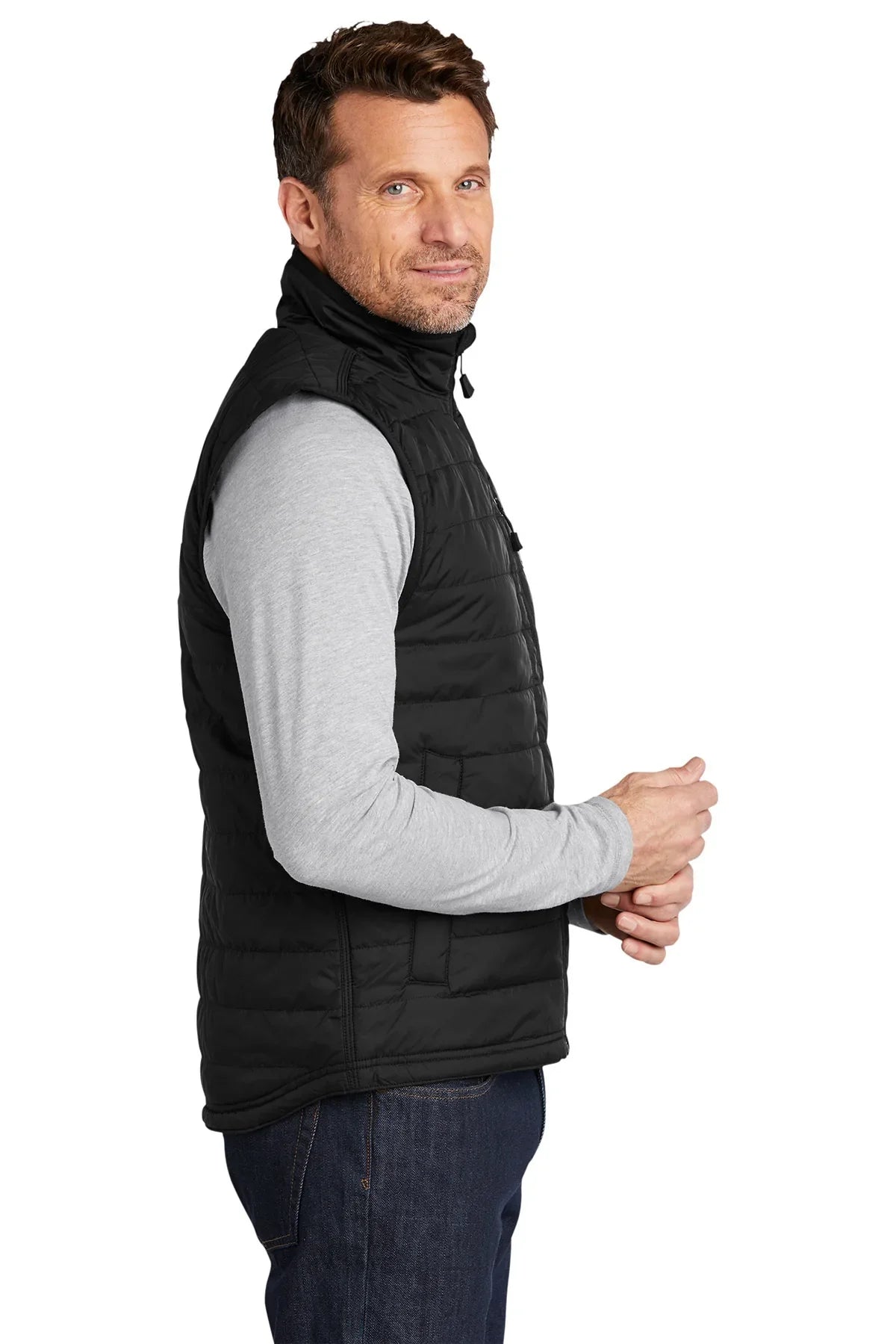 Carhartt Gilliam Customized Vests, Black [Executive Construction]