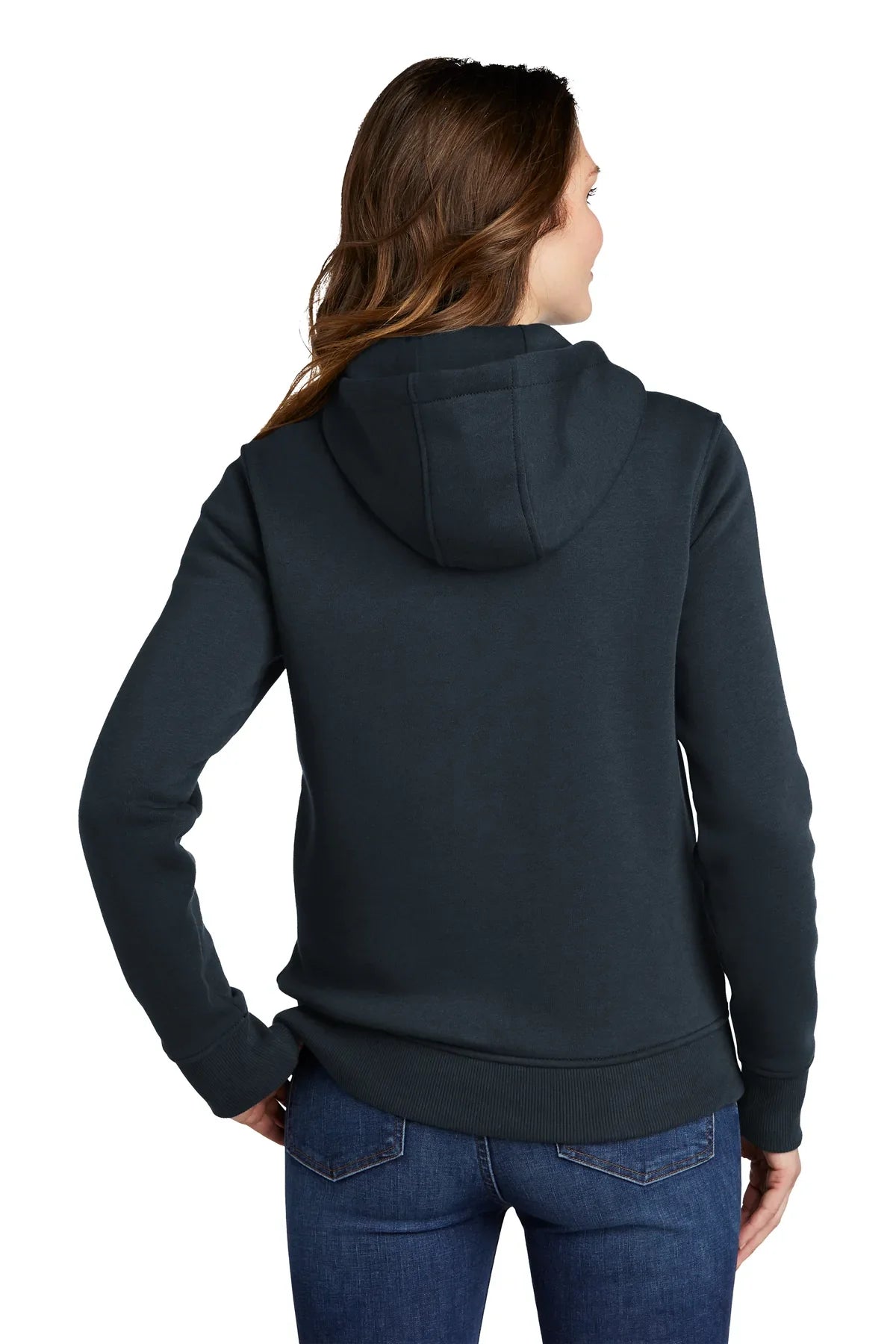 Carhartt Womens Clarksburg Full-Zip Custom Hoodies, Navy [Matos Builders]