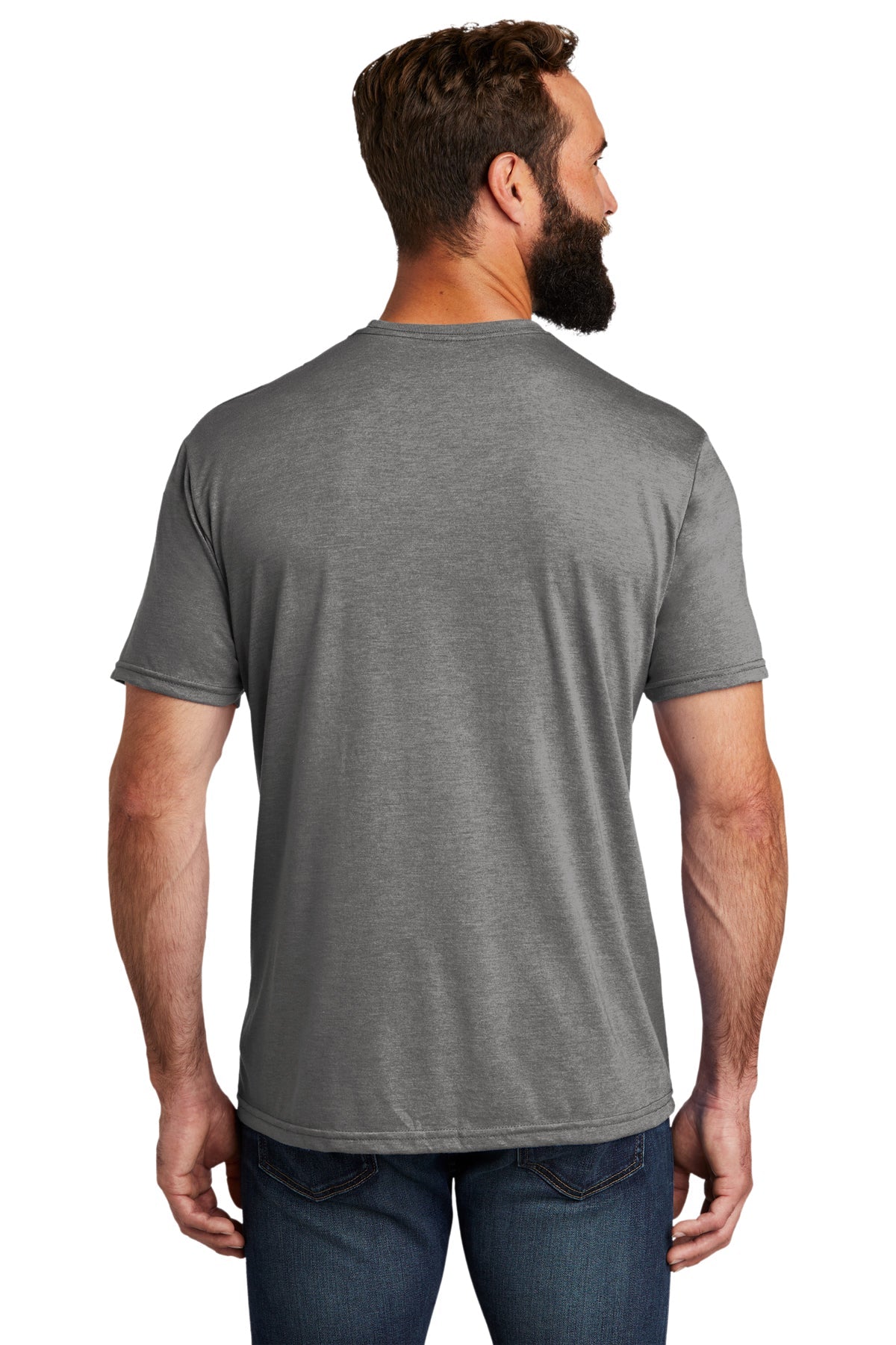Allmade Unisex Tri-Blend Branded Tee, Aluminum Grey [Johnstown Housing Authority]
