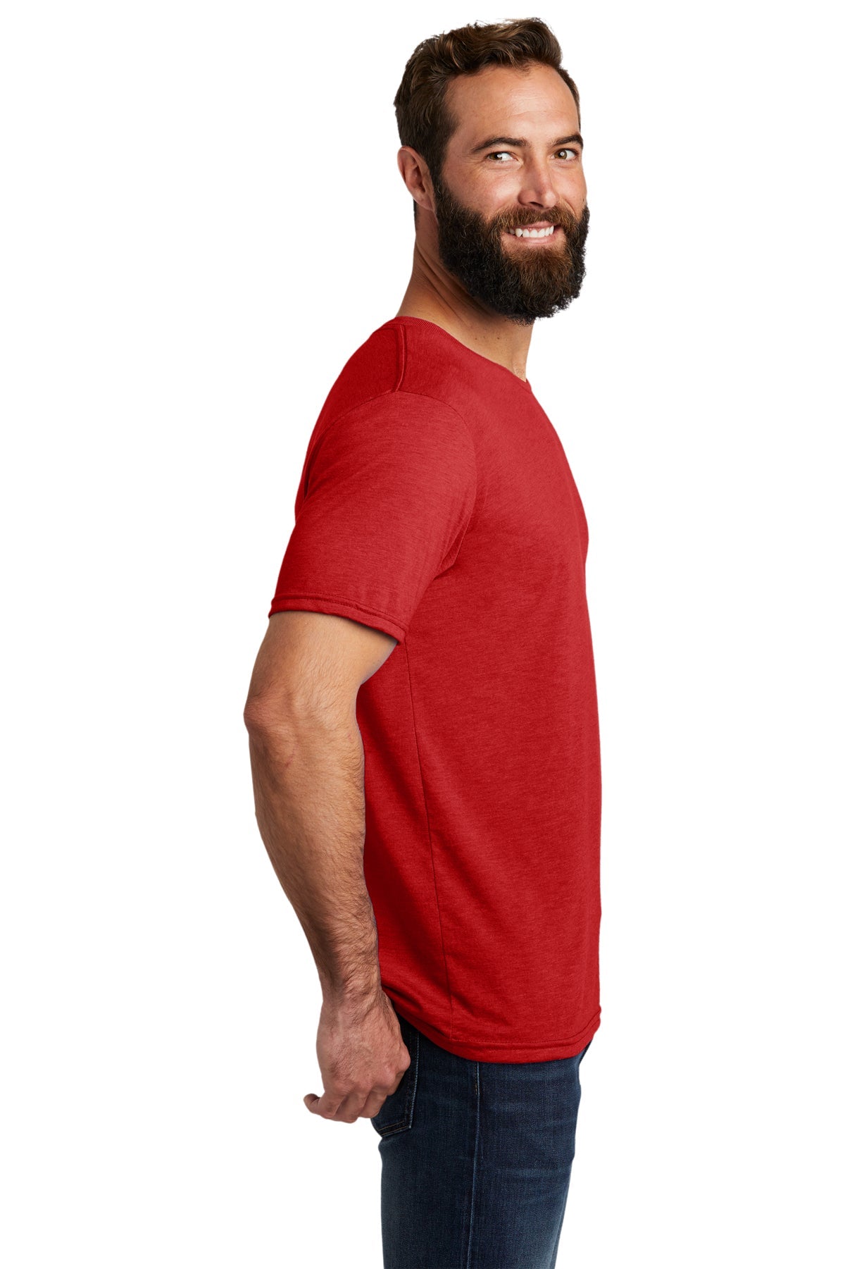 Allmade Unisex Tri-Blend Branded Tee, Rise Up Red [ASI]