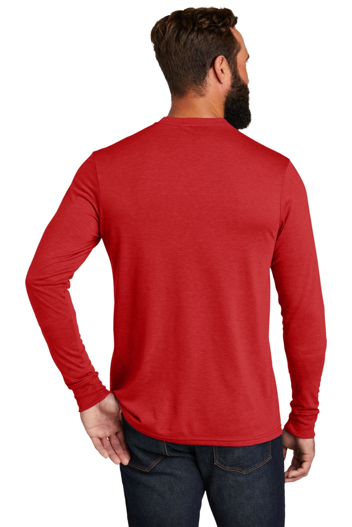 Allmade Unisex Tri-Blend Customized Long Sleeve Tee, Rise Up Red [Sherpa LLC]