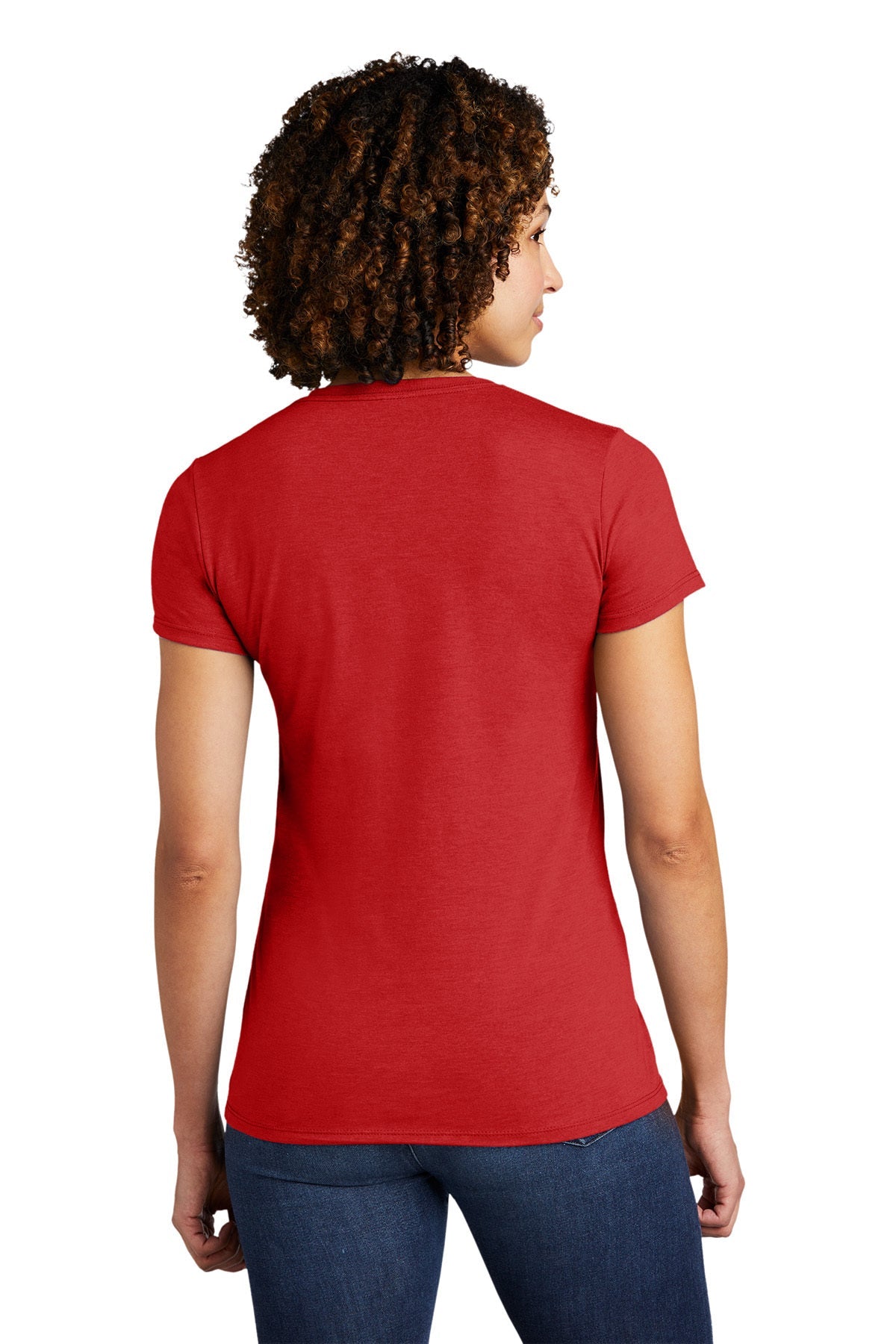 Allmade Women's Tri-Blend Customized Tee, Rise Up Red [Sherpa LLC]