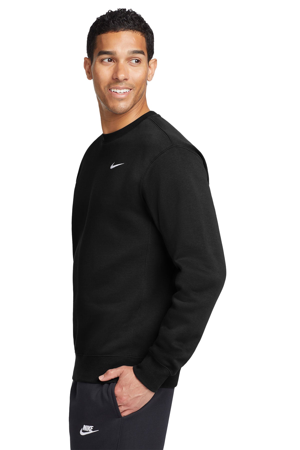 Nike Club Fleece Custom Crews, Black [Ware2Go]