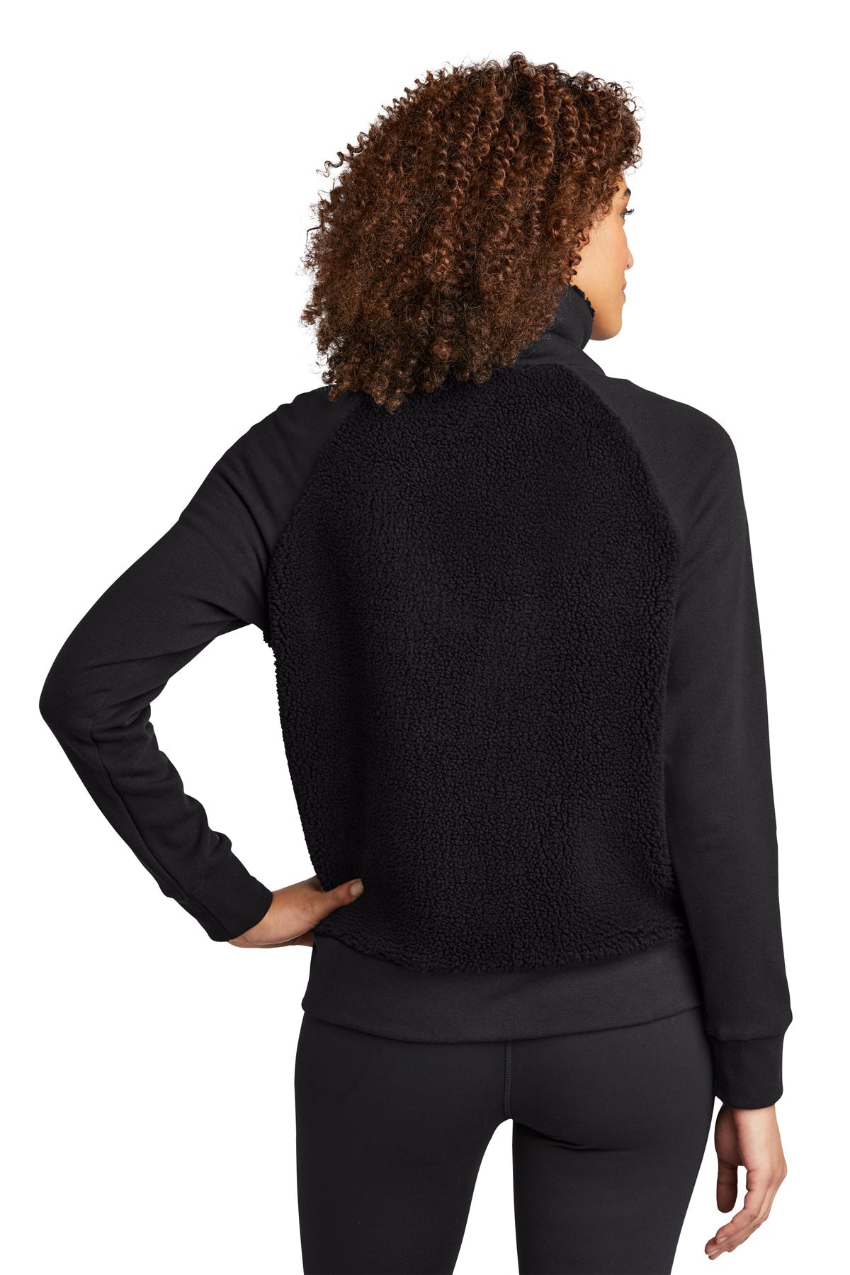 OGIO Ladies Luuma Customized Sherpa Jackets, Blacktop [Horizontal Talent]