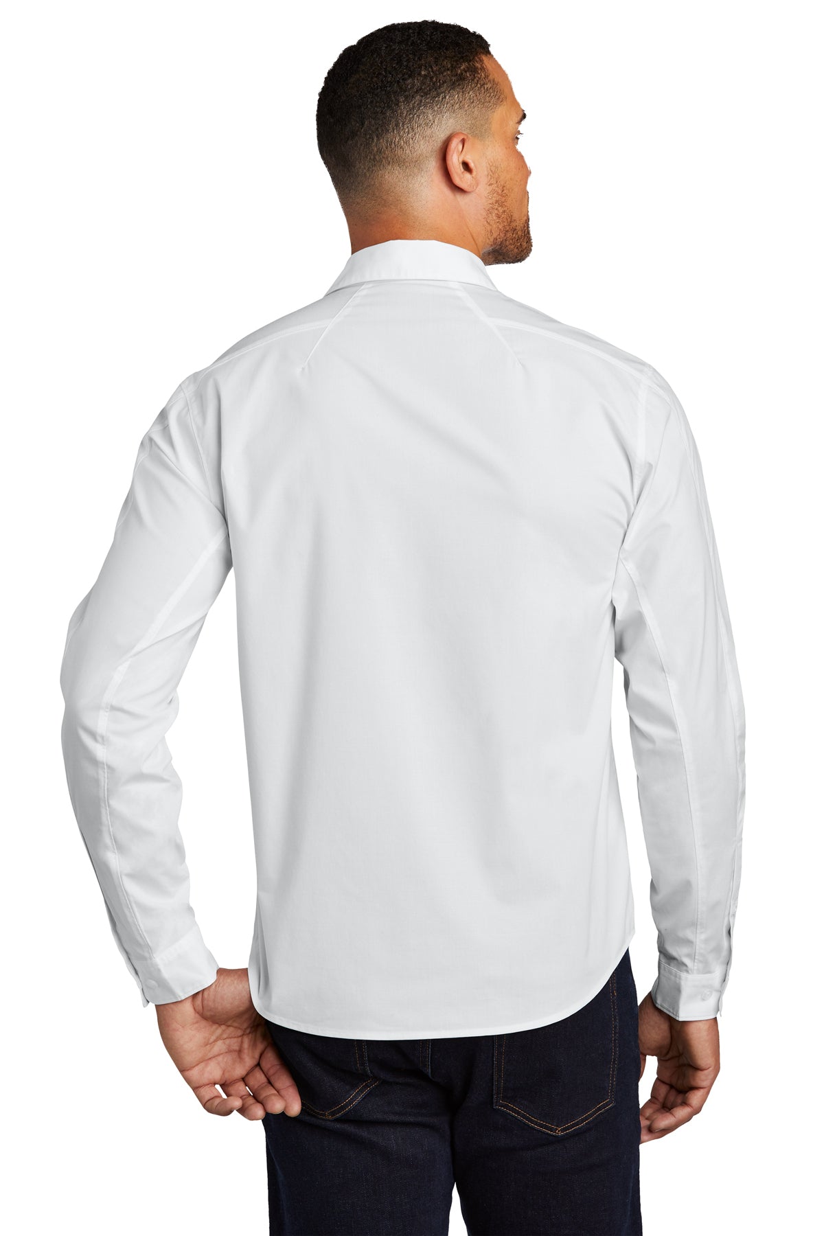 OGIO Commuter Branded Woven Shirts, White [Lake Erie Arms]
