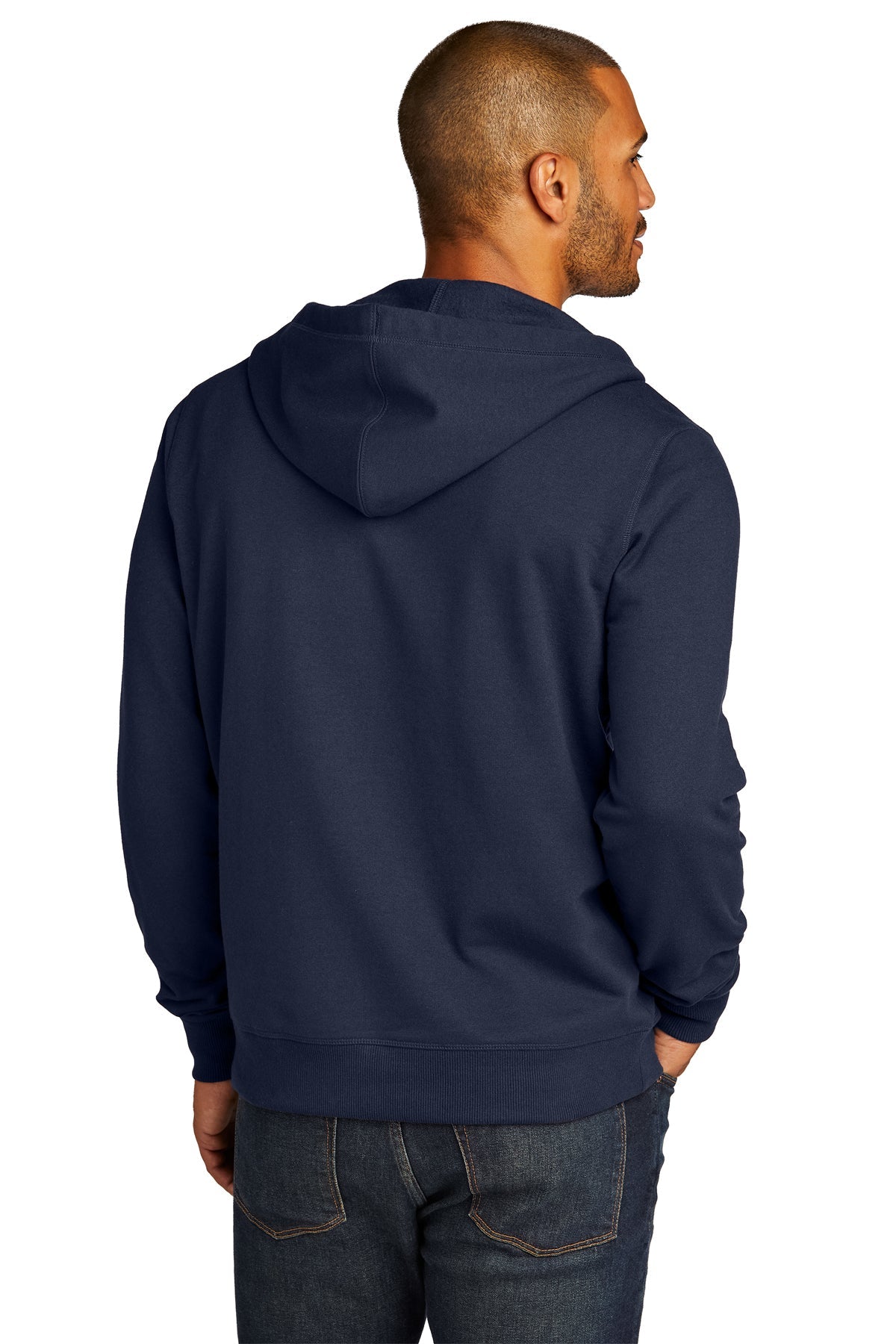 District Re-Fleece Full-Zip Hoodies, True Navy [Shumaker & Sieffert]