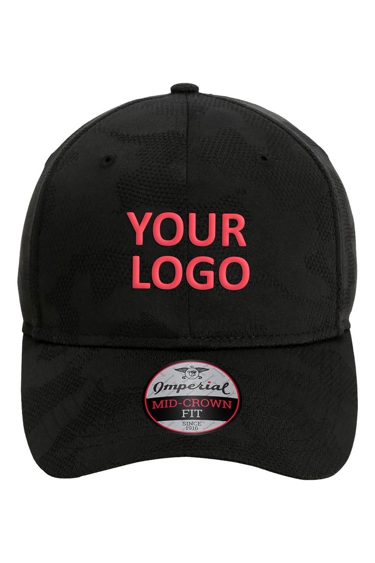 Imperial The Oglethorpe Tonal Camo Custom Caps, Black