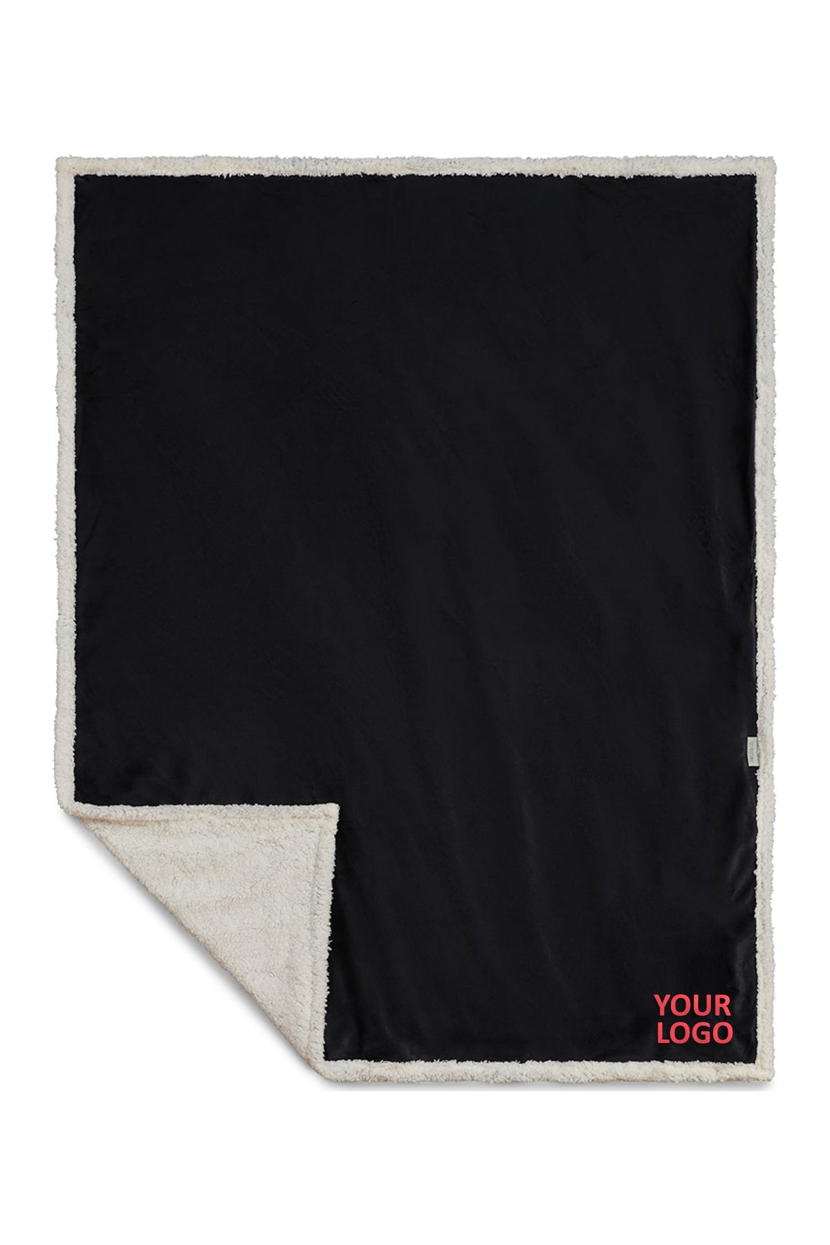 Field & Co 100% Recycled PET Sherpa Blanket, Black