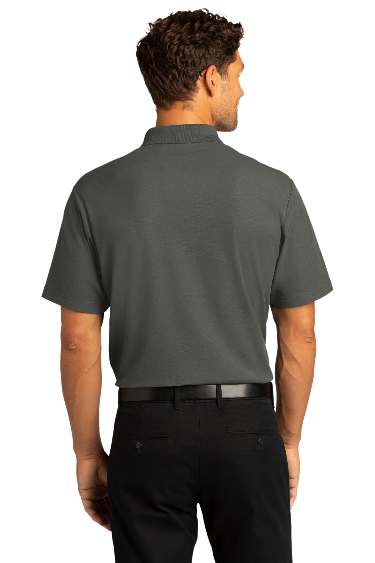 Port Authority SuperPro React Custom Polos, Storm Grey [Milford Mining Company Utah]