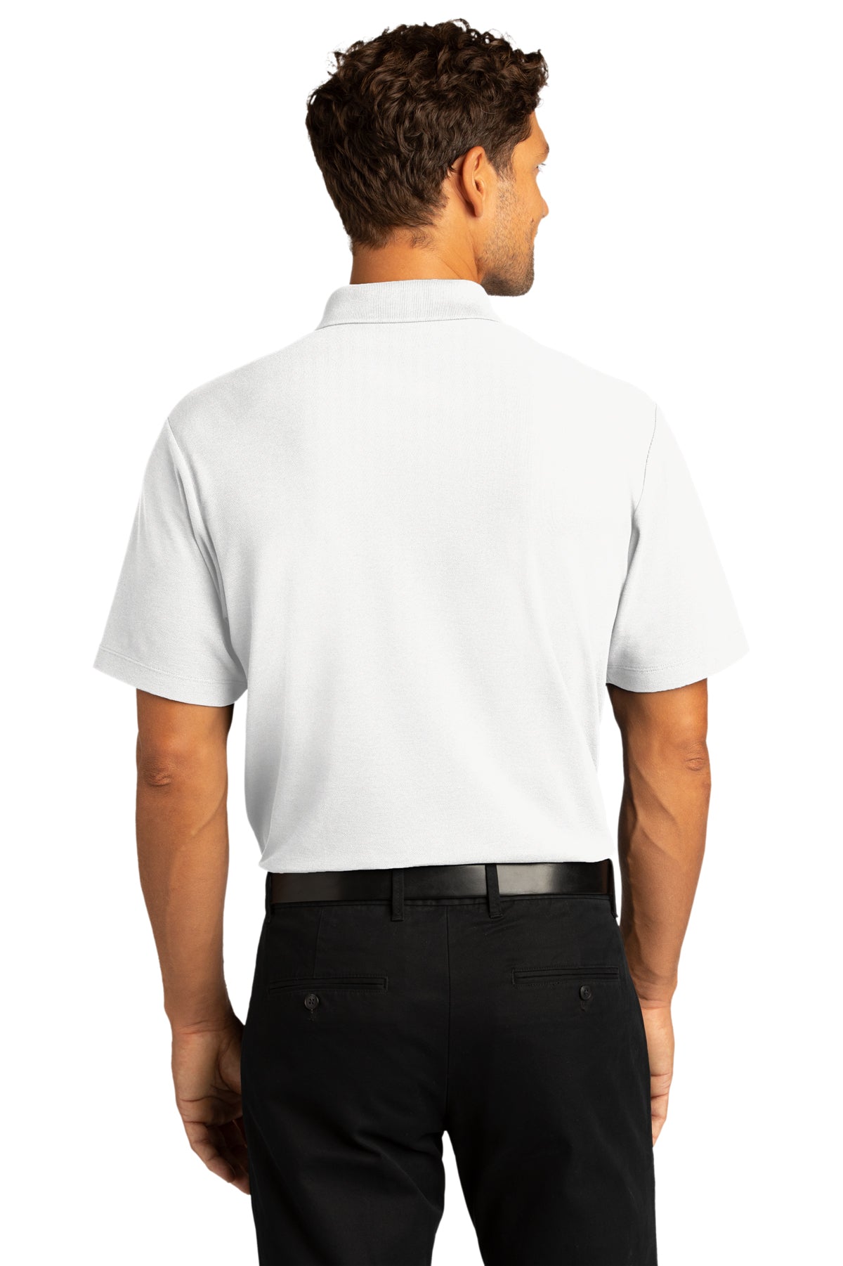 Port Authority SuperPro React Custom Polos, White [Harris & Associates]