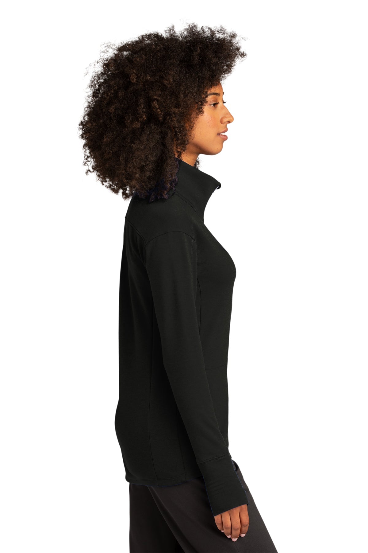 Sport-Tek Women's Custom Sport-Wick Flex Fleece Full-Zips, Black