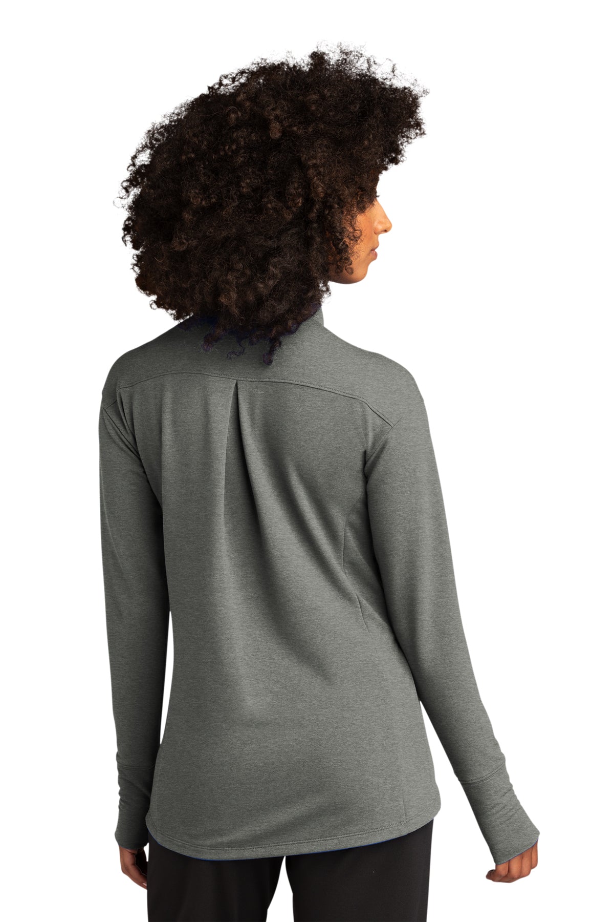 Sport-Tek Women's Custom Sport-Wick Flex Fleece Full-Zips, Light Grey Heather
