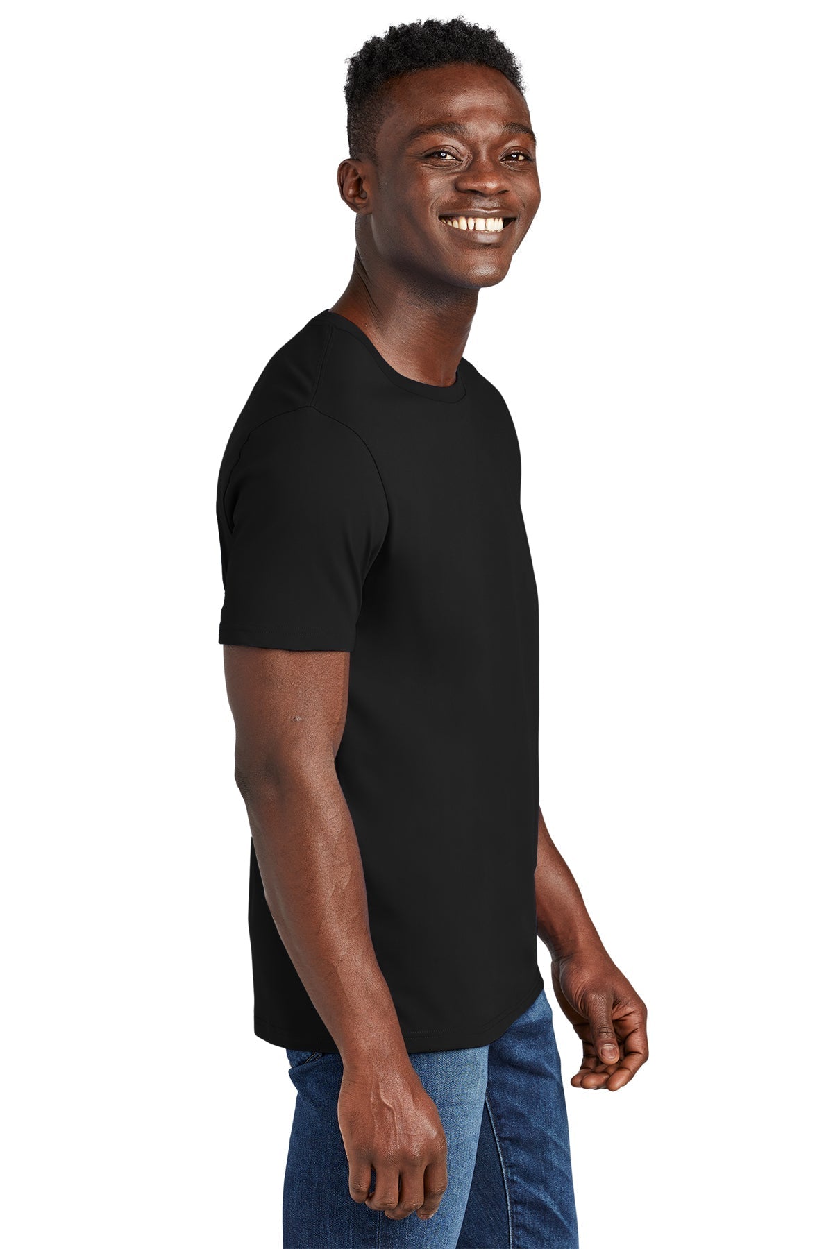 Allmade Unisex Organic Cotton Branded Tee, Deep Black [The Braff Group]