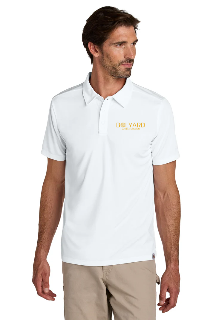 Carhartt Force Sun Defender Polo, White [Bolyard Lumber and Design]