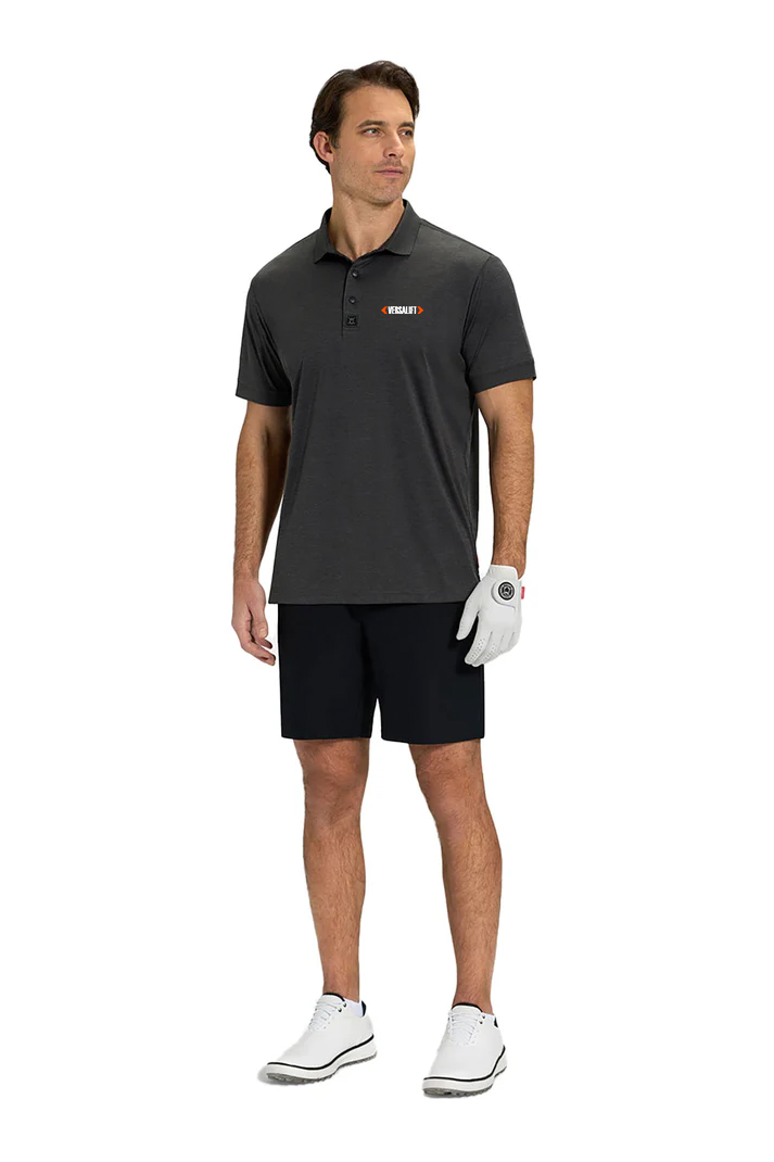 Ghost Golf Marled Core Polo, Iron Grey [Versalift]