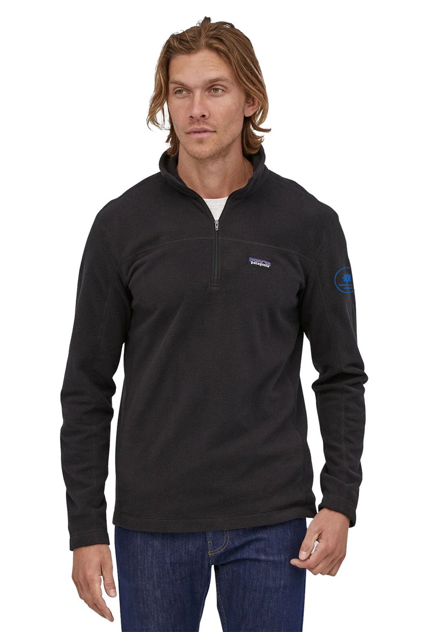 Patagonia Mens Micro D Fleece Pullover, Black [Winners Circle Group]