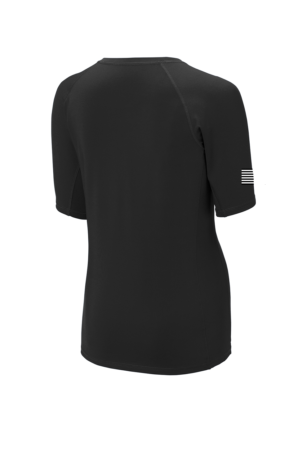 Sport-Tek Ladies Rashguard Tee, Black [Stratolaunch]