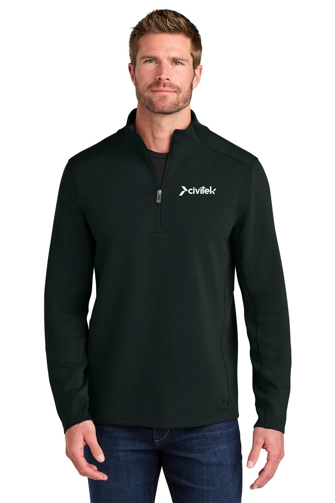 OGIO Transcend 1/4-Zip, Blacktop [FCCC/Civitek]