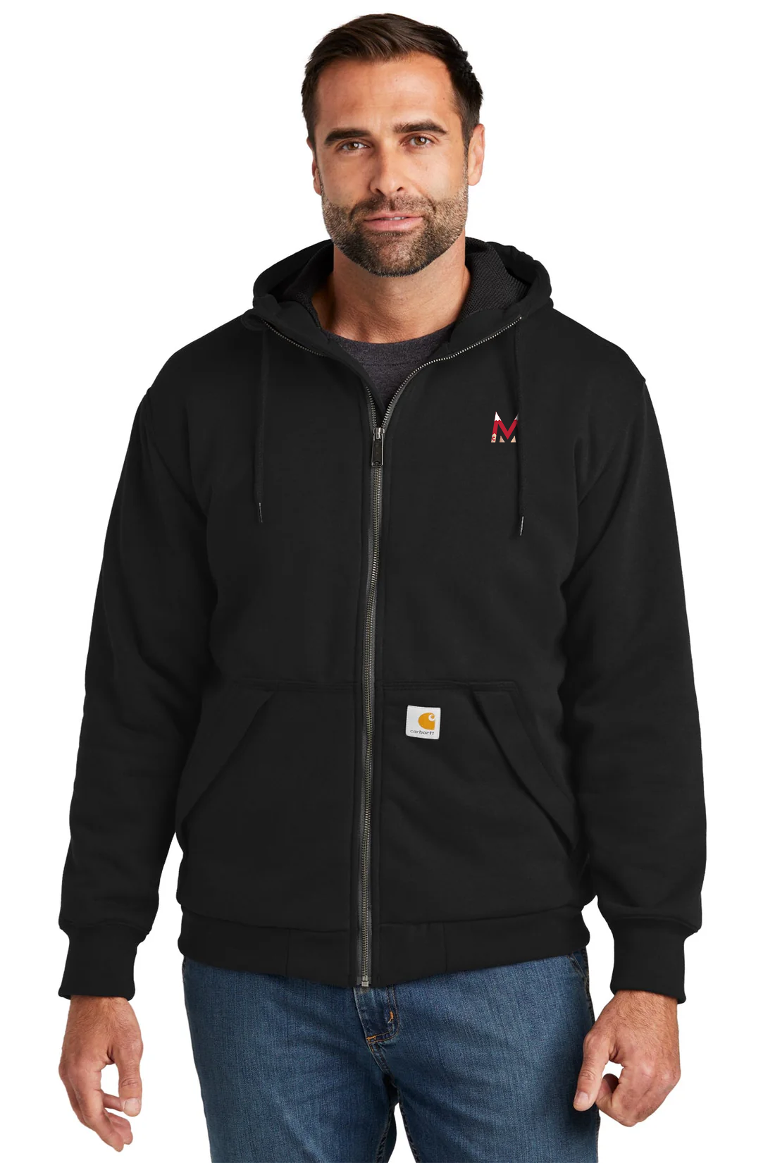 Carhartt Thermal-Lined Zip-Up, Black [Milford Mining Company Utah]