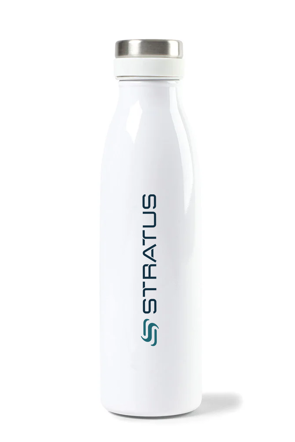 Aviana Palmer Double Wall Stainless Bottle 17 Oz, White Opaque Gloss [Stratus Technology Services]