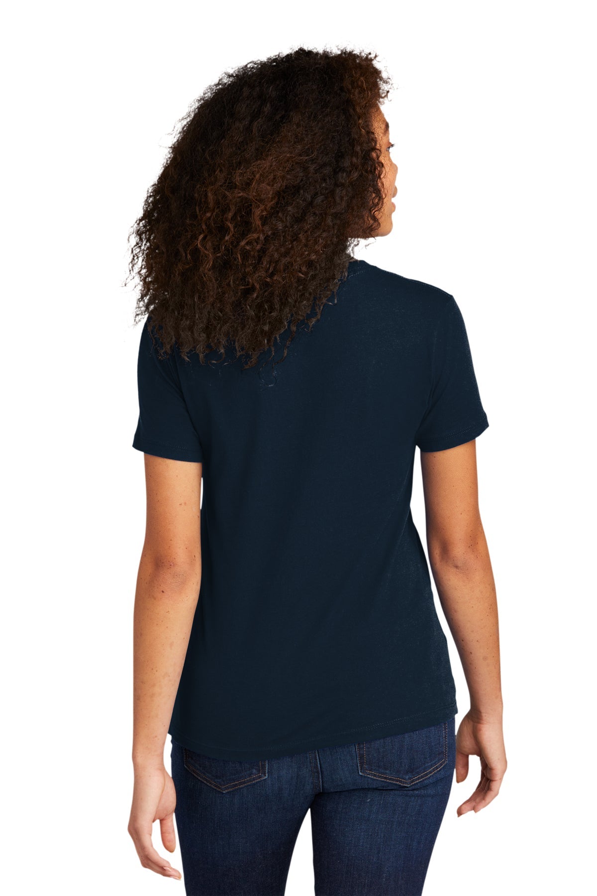 Next Level Women's Cotton Boyfriend Custom Tee's, Midnight Navy [Gershman Mortgage]
