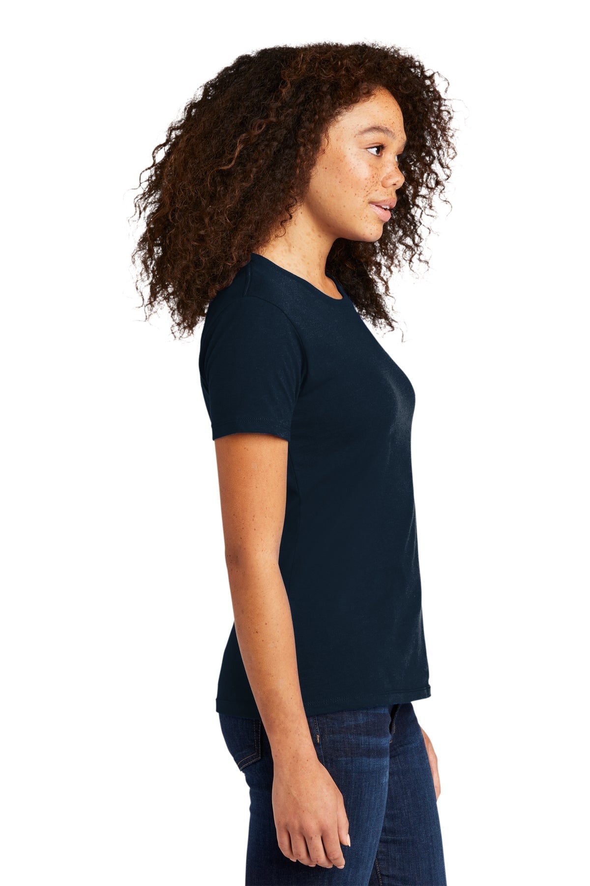 Next Level Women's Cotton Boyfriend Custom Tee's, Midnight Navy [Gershman Mortgage]