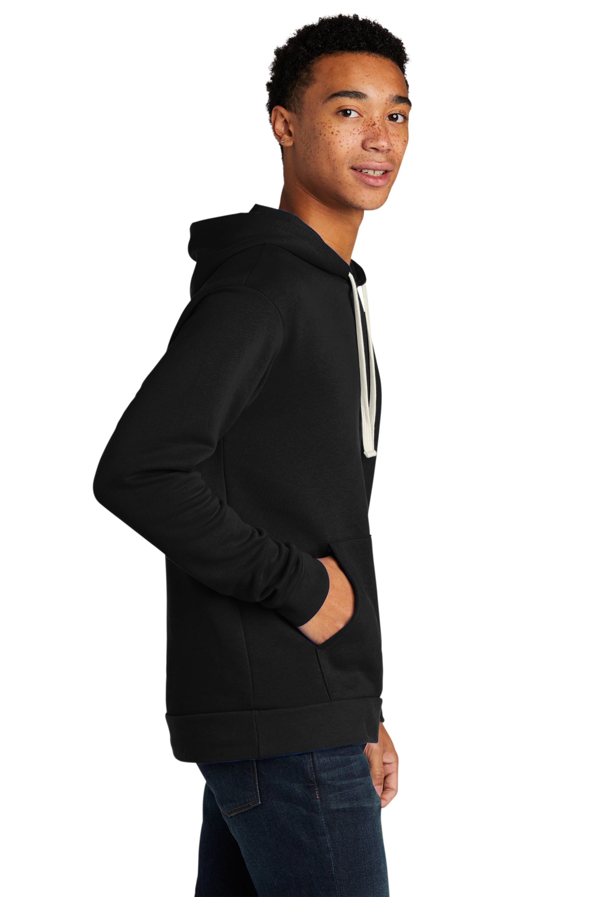 Next Level Beach Fleece Hoodie, Black [Lane & Waterman]