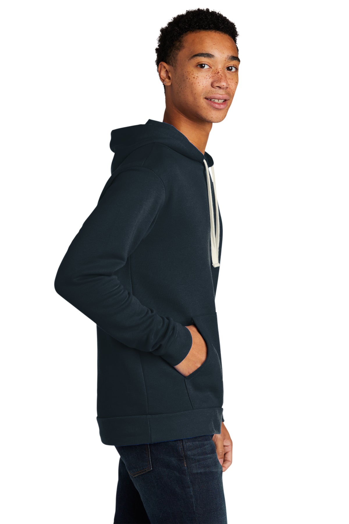 Next Level Unisex Beach Fleece Customized Hoodies, Midnight Navy [Kizen]