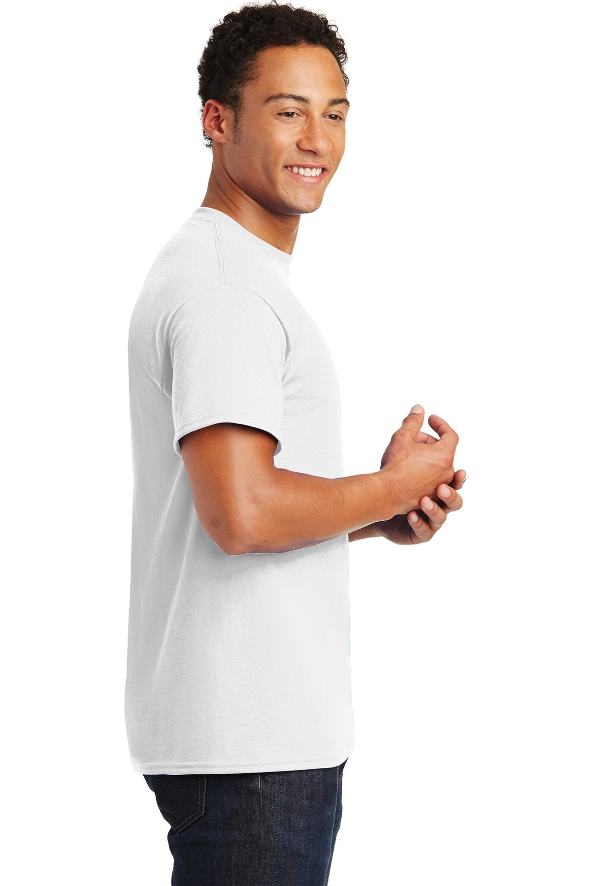 Gildan Dryblend Cotton Poly T Shirt White [Troop 243]