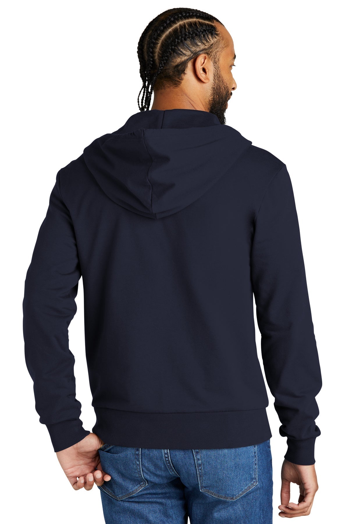 Allmade Unisex Organic French Terry Full-Zip Hoodie, Night Sky Navy [Matos Builders]