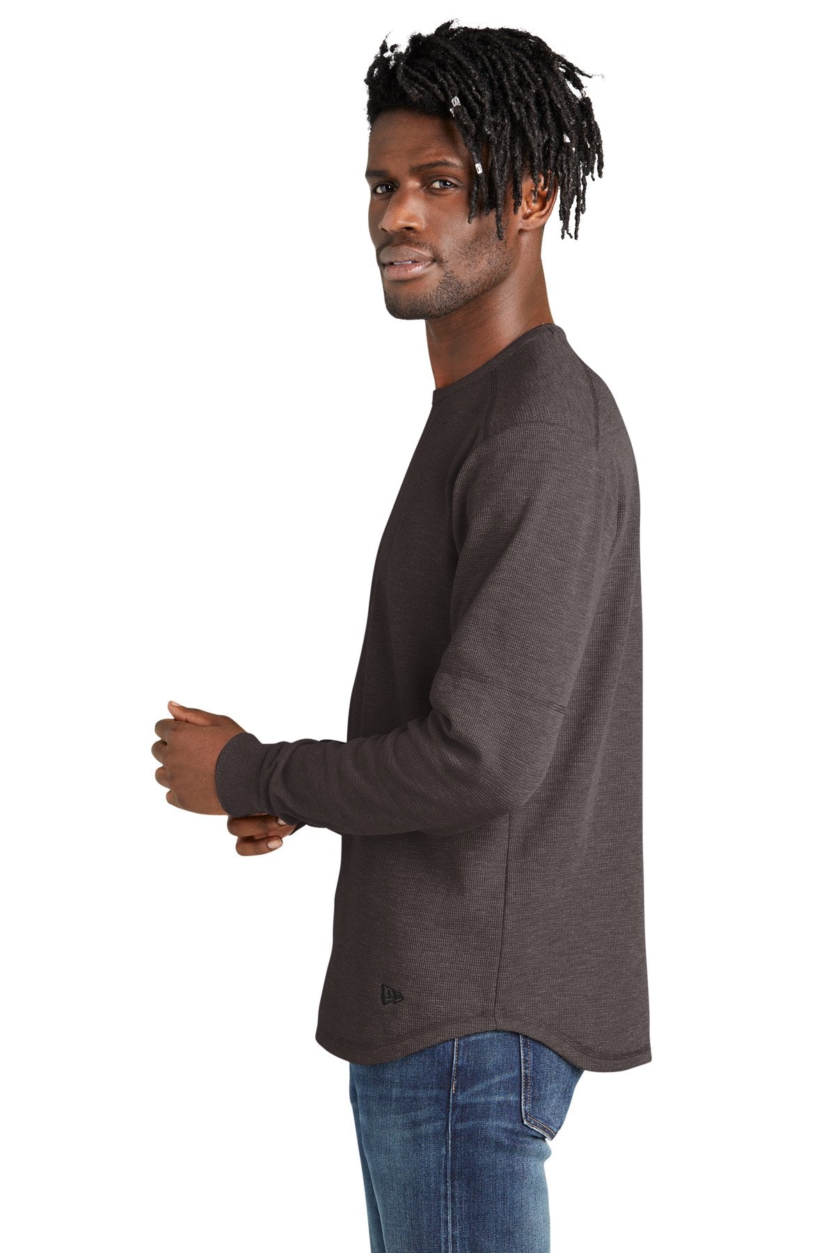 New Era Thermal T Shirt, Black Heather [Mulhern Kulp]