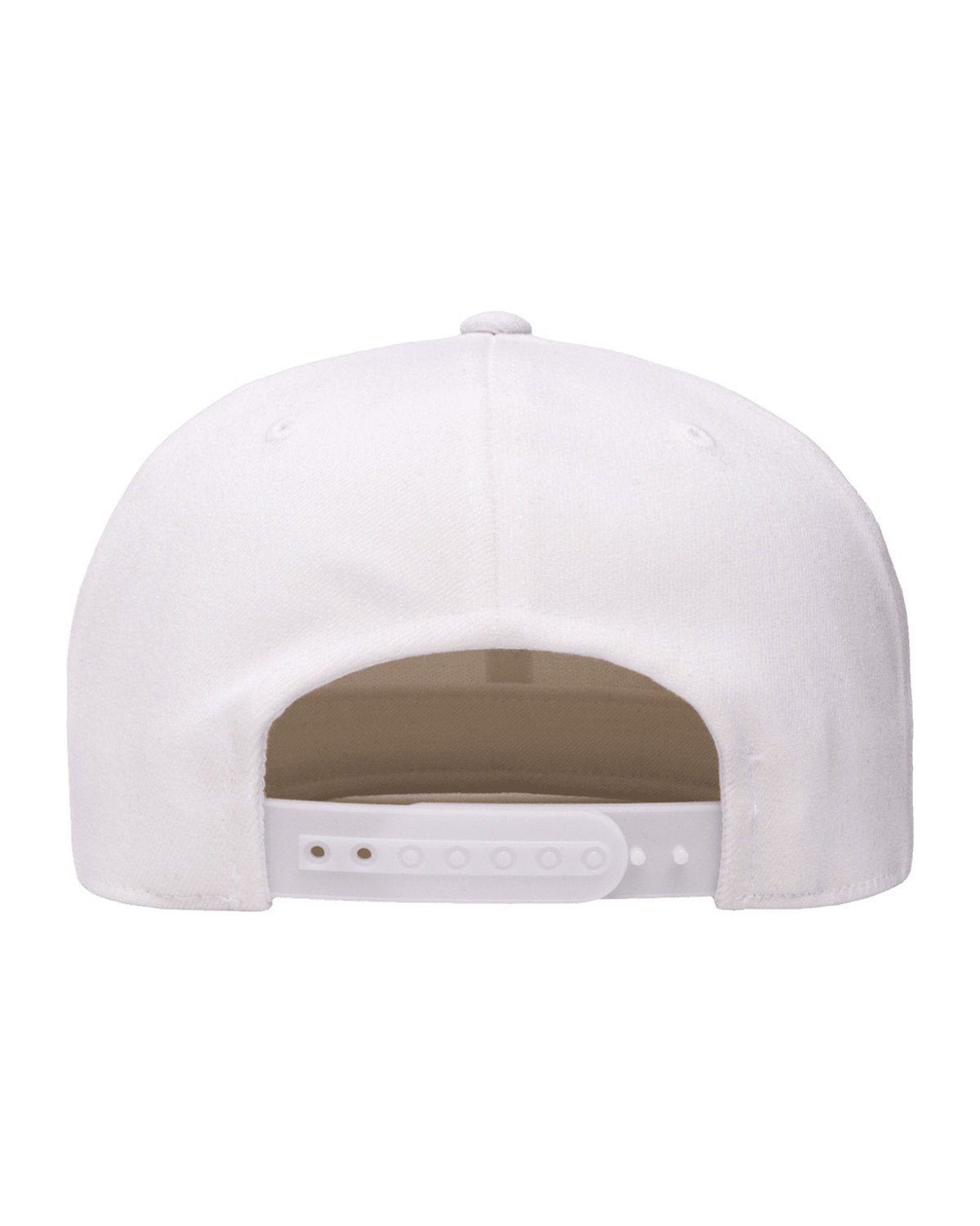 Flexfit Wool Blend Snapback Branded Caps, White