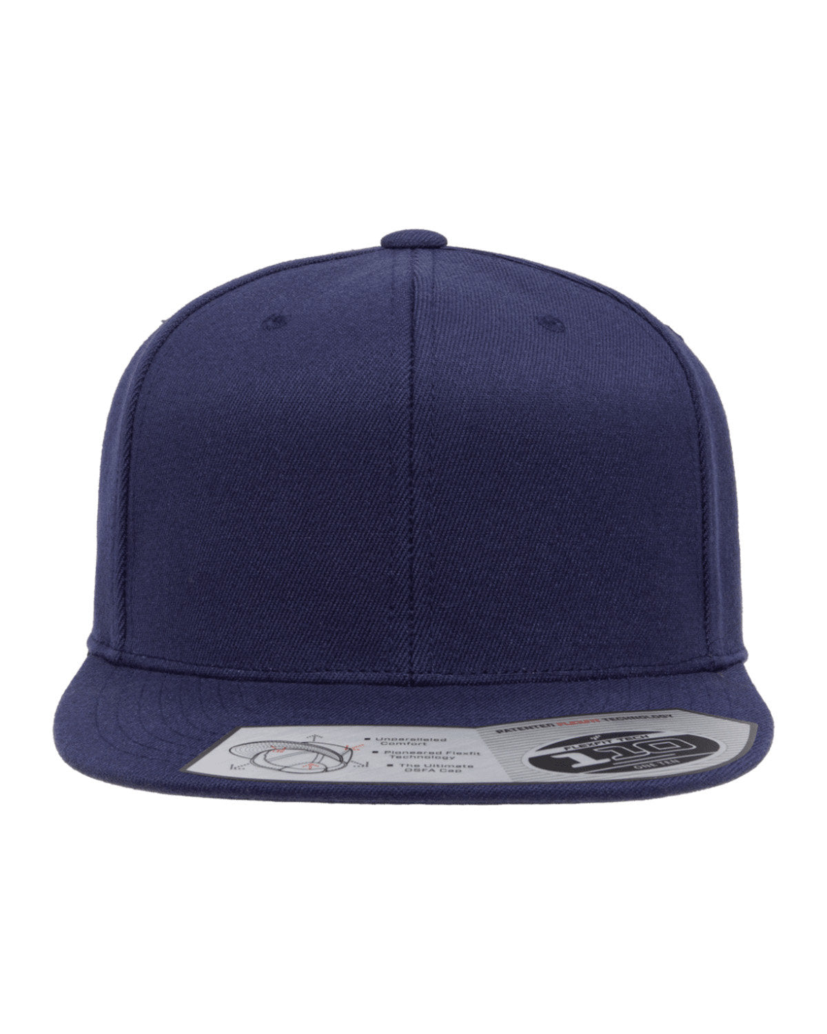 Flexfit Wool Blend Snapback Custom Caps, Navy