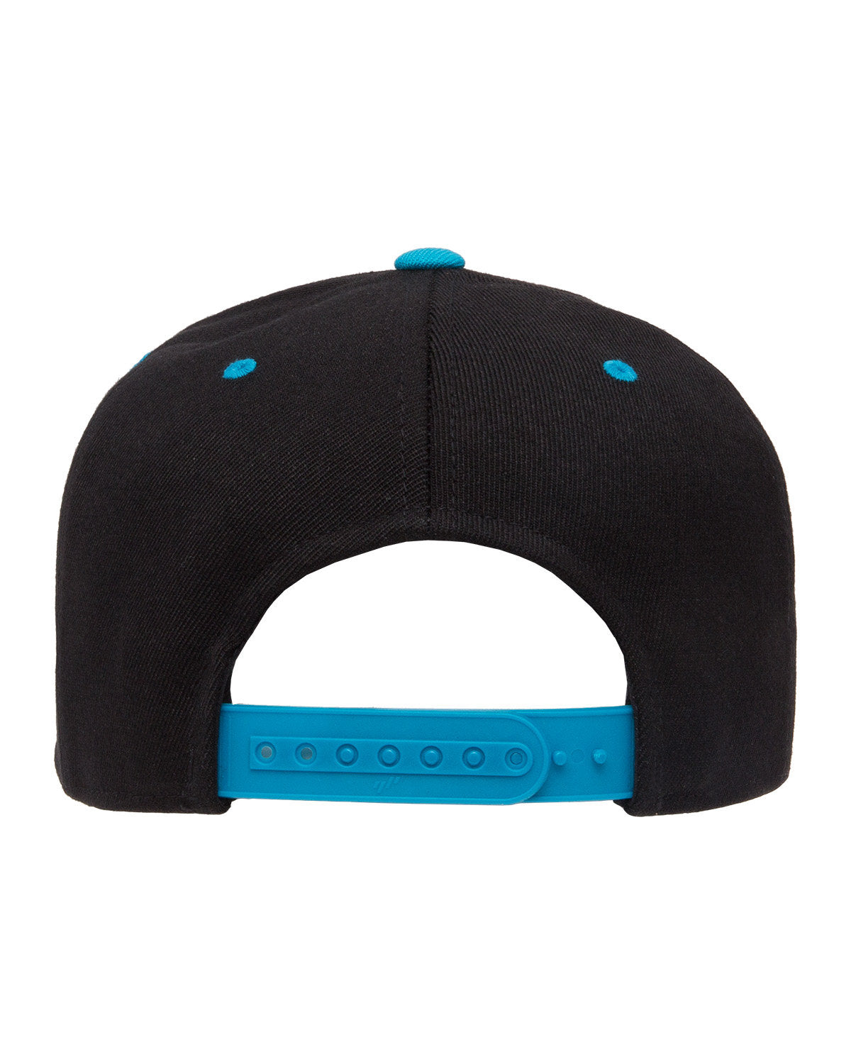 Flexfit Wool Snapback Two-Tone Custom Caps, Black/ Teal