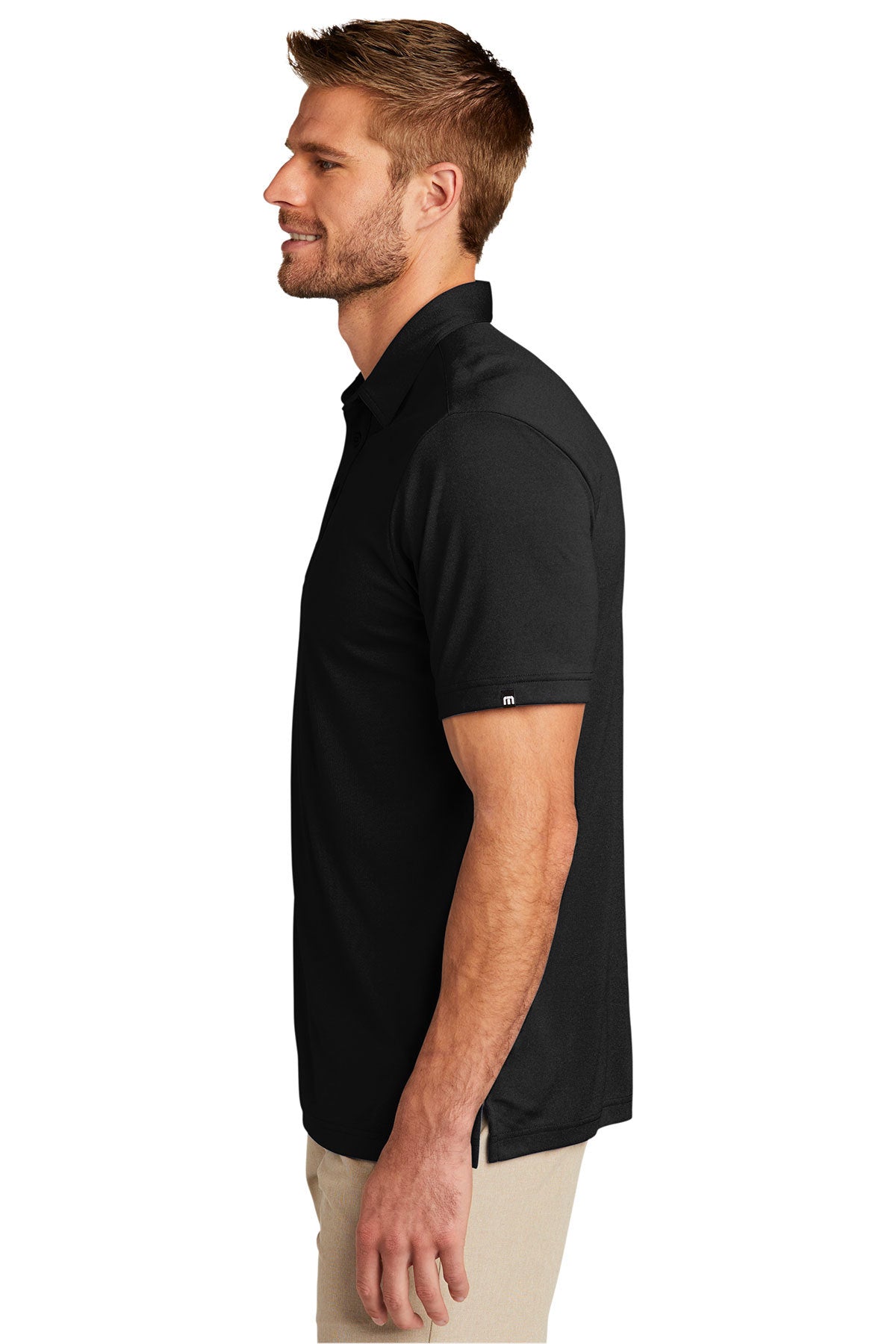 TravisMathew Coto Performance Polo Black [PBLA Surveying INC]
