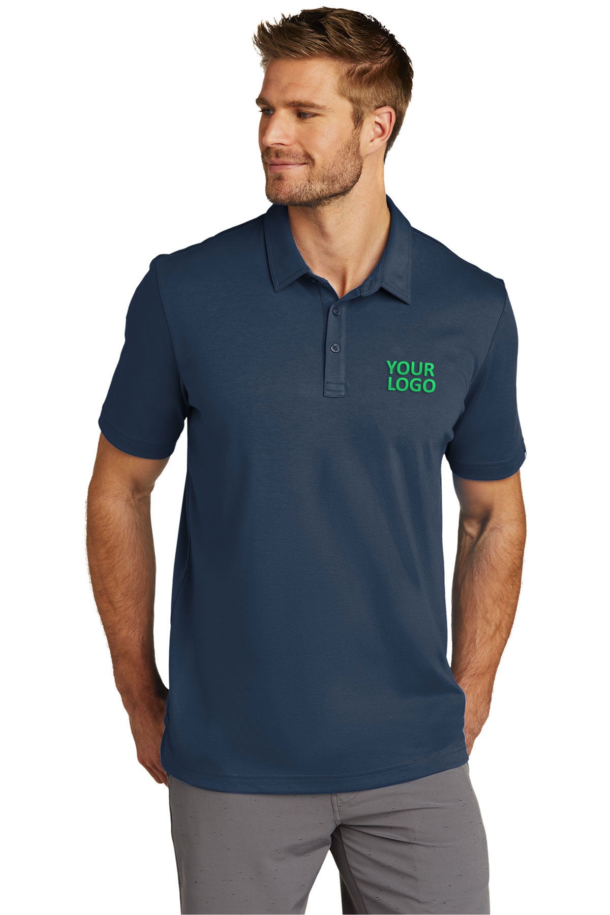 TravisMathew Oceanside Solid Polo Blue Nights [Ascend Vision Partners]