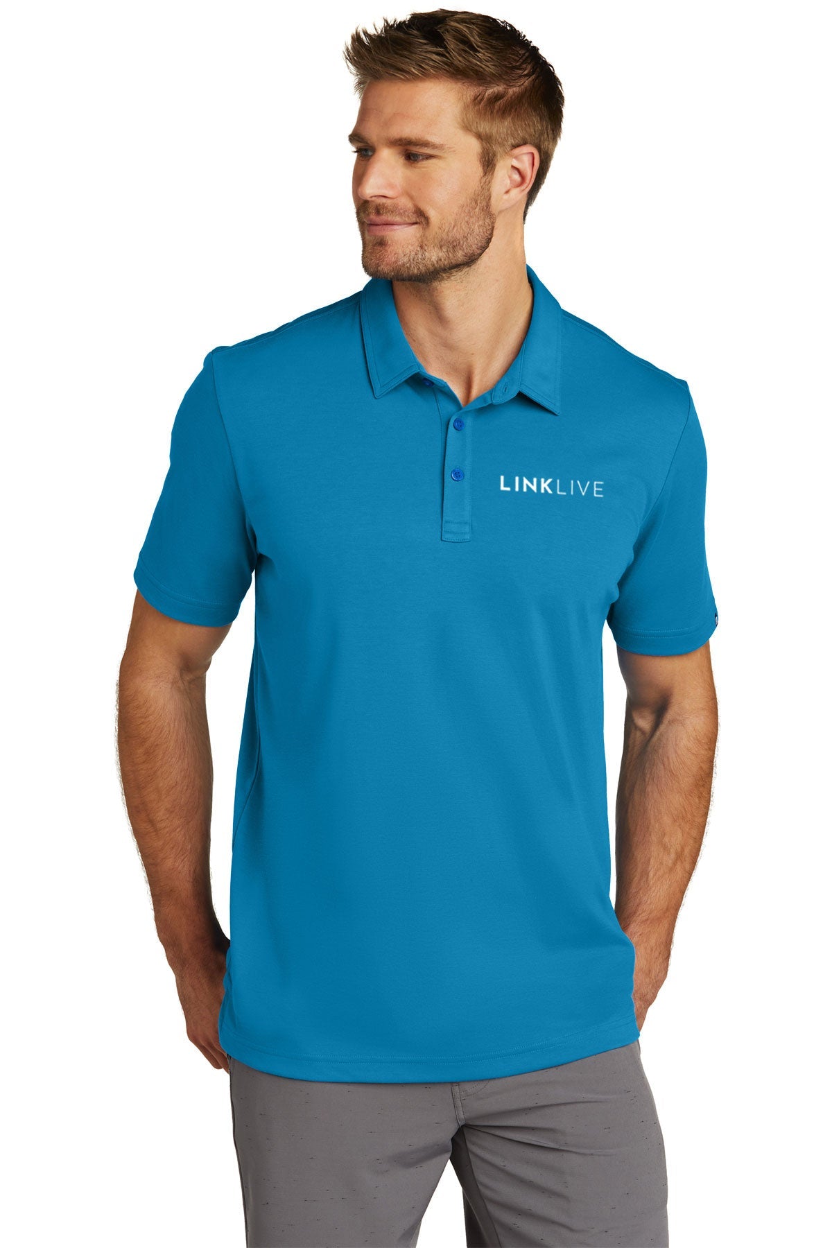 TravisMathew Oceanside Solid Polo Classic Blue [LinkLive]
