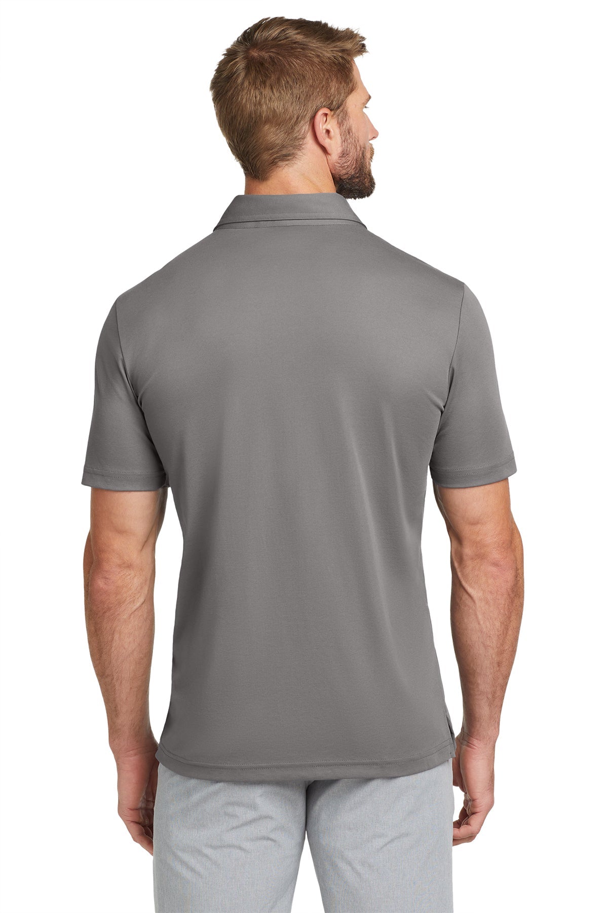 TravisMathew Oceanside Solid Polo Quiet Shade Grey [Control Risks]