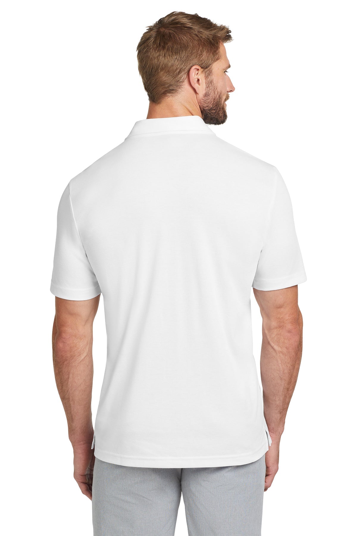 TravisMathew Oceanside Solid Polo White [Control Risks]