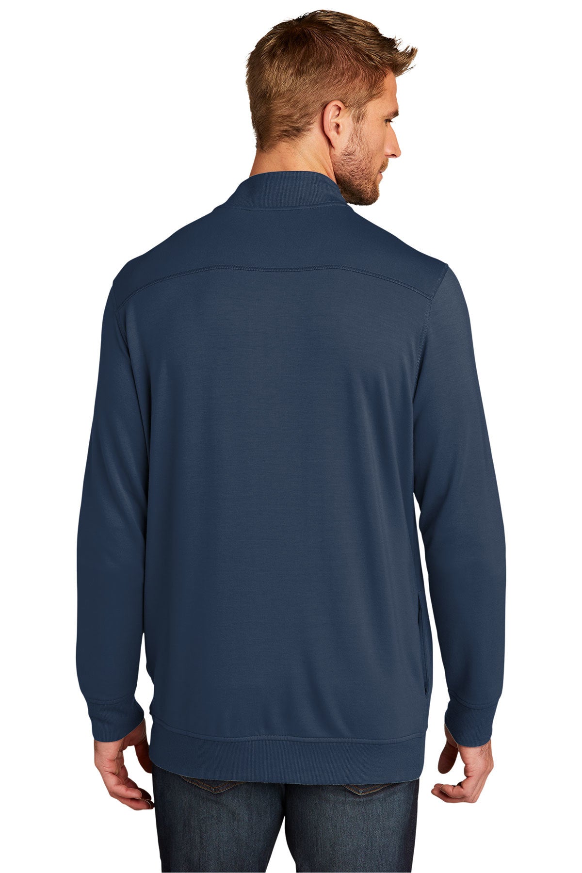 TravisMathew Newport 1/4-Zip Fleece Blue Nights [Cunningham & Associates, LLC]