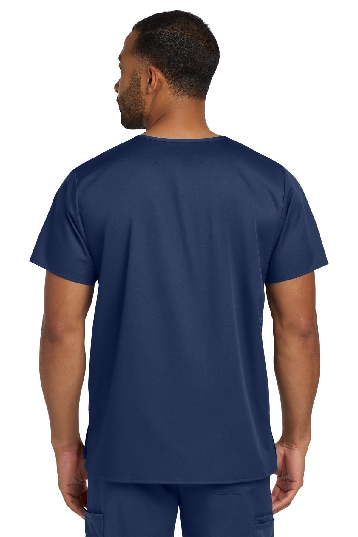 Wink Unisex WorkFlex Chest Pocket Custom V-Neck Tops, Navy [Arthritis & Rheumatism Associates PC]
