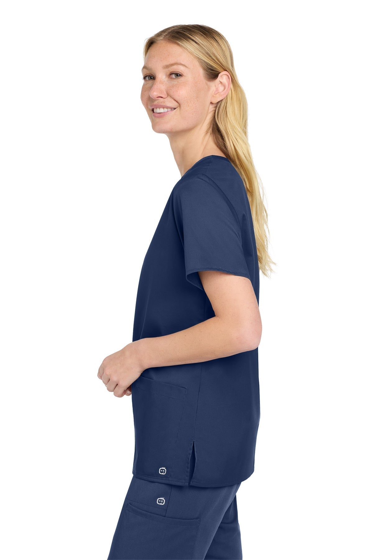 Wink Women’s WorkFlex Custom V-Neck Tops, Navy [Arthritis & Rheumatism Associates PC]