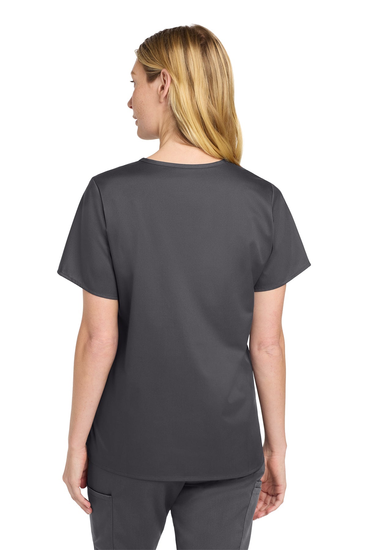Wink Women’s WorkFlex Custom V-Neck Tops, Pewter [Arthritis & Rheumatism Associates PC]
