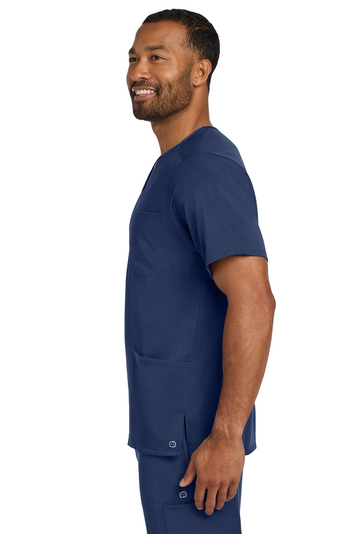 Wink Premiere Flex Custom V-Neck Tops, Navy [Arthritis & Rheumatism Associates PC]