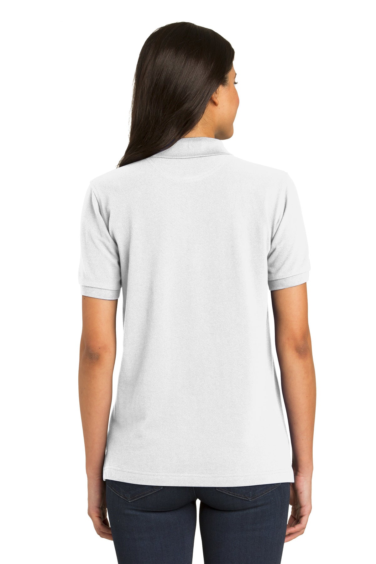 Port Authority Ladies Heavyweight Customized Cotton Pique Polos, White [Ken Anderson Alliance]
