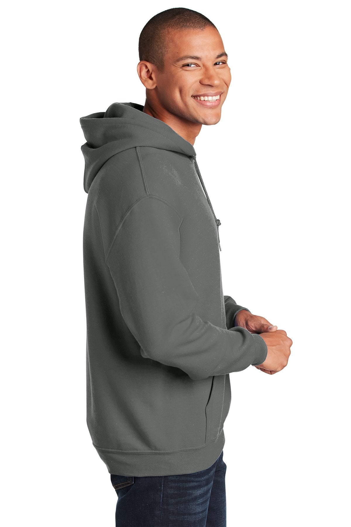 Gildan Heavy Blend Hooded Sweatshirt Charcoal [Simple Construction]