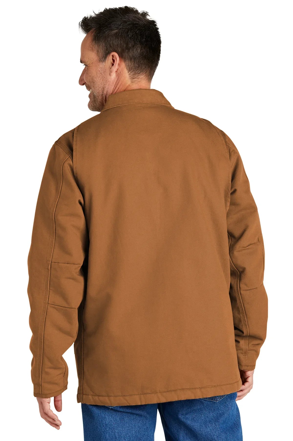 Carhartt Sherpa-Lined Customized Coats, Carhartt Brown [Matos Builders]