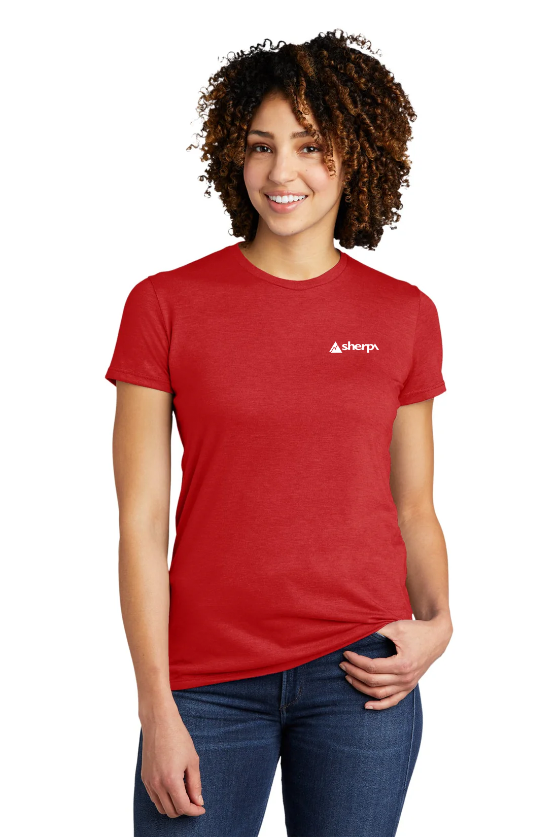 Allmade Women's Tri-Blend Tee, Rise Up Red [Sherpa LLC]